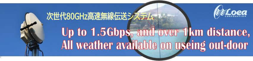 次世代８０ＧＨｚ高速無線伝送システム